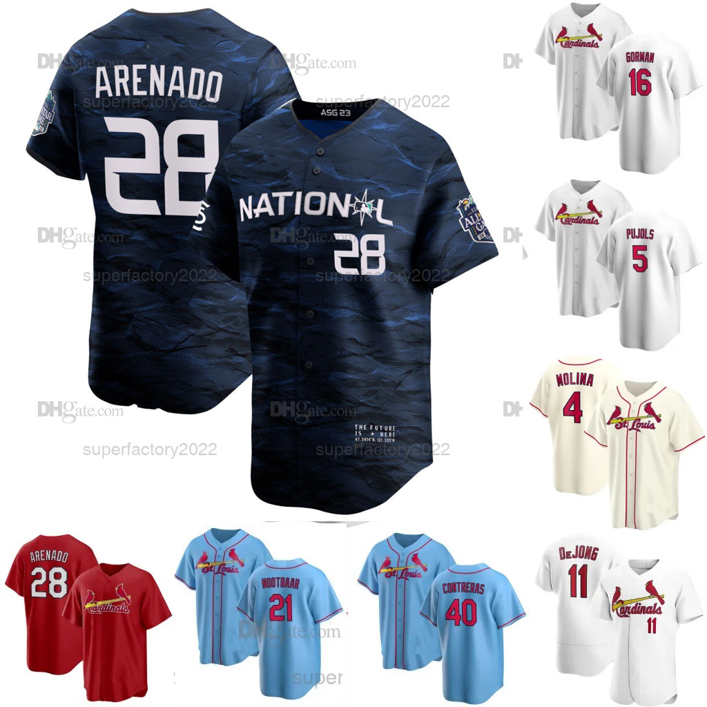 

St.  Nolan Arenado 2023 All Star Jersey Cardinal Paul Goldschmidt Willson Contreras Nolan Gorman Lars Nootbaar Albert Pujols Yadier Molina Paul DeJong Taylor, Coolbase mens s-3xl