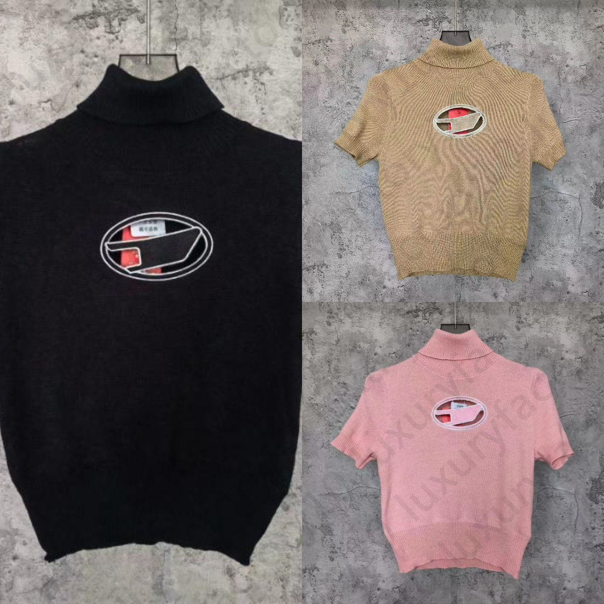 

Top knit Tank designer T-shirt hollow out Tee womens knits women tops sexy sleeveless yoga summer tees vests, Black