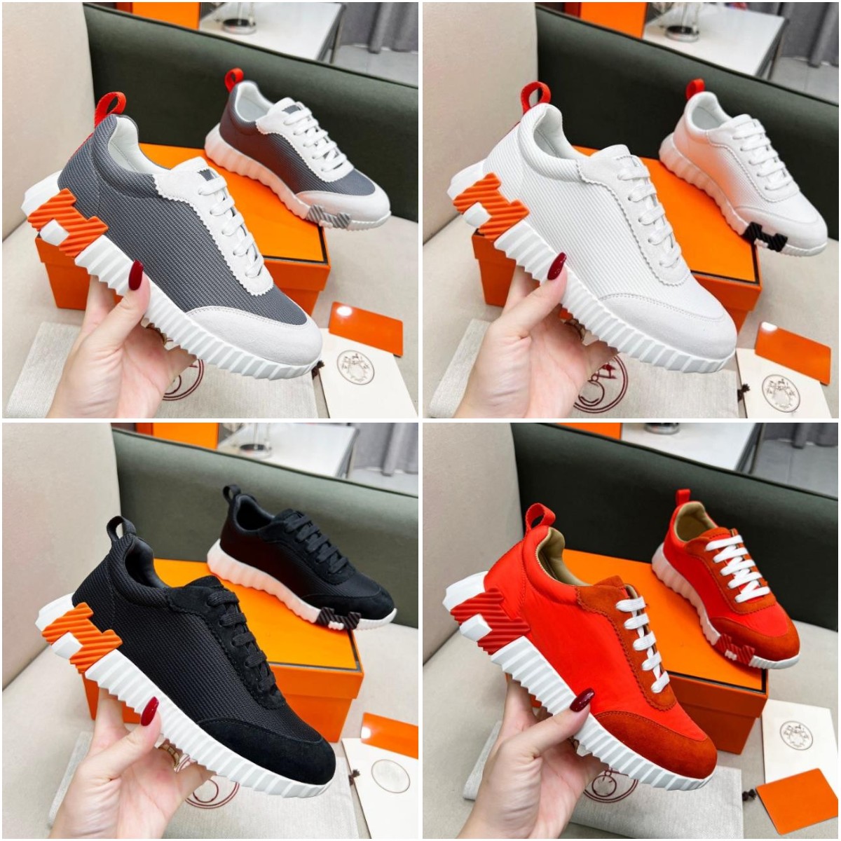 Bouncing sneaker Men Women Casual Shoes Designer sneakers Shoes Sports Trainers White black Sneaker Unisex Walking Men Snaker Size 38-45