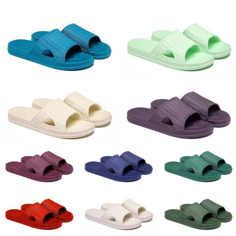 2023 mens women eva slides slippers triple black pink light blue purple lilac pine green summer beach shoes sliders sandals