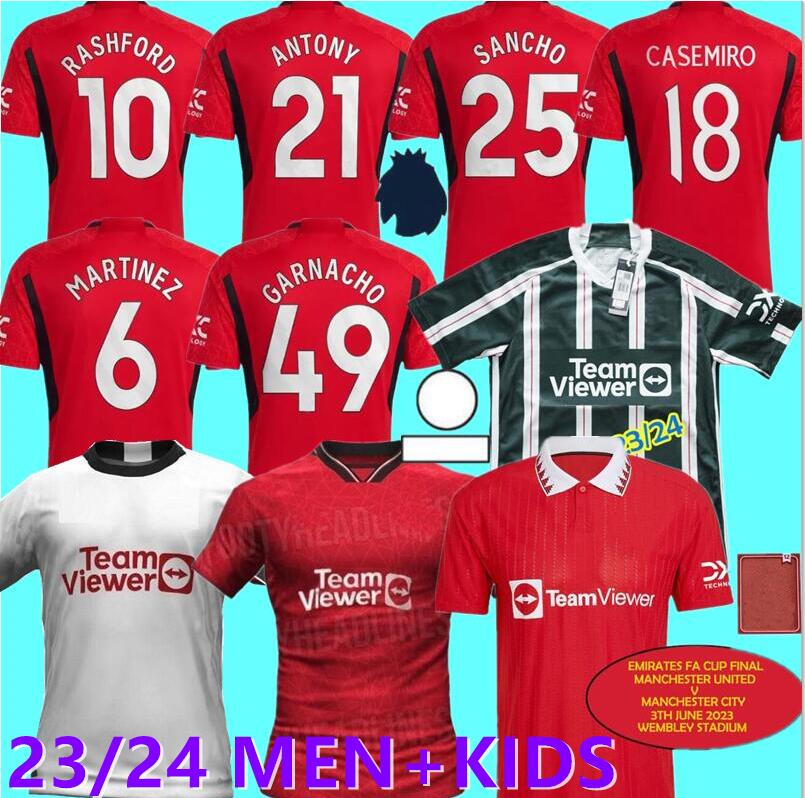 

SANCHO 22 23 24 soccer jerseys Antony Martinez RASHFORD Casemiro 2023 2024 Training football shirt fans player MANS UTDs MARTIAL B. FERNANDES MANCHESTERS men kids kit