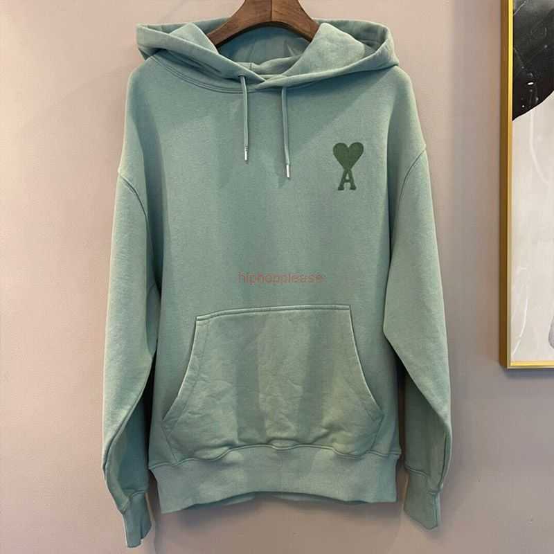 

Ami Designer Fashion Clothing Men's Sweatshirts Jas High Definition Ami Heart Embroidery Nine Color Chain Hooded Sweater Unisex, Shipping fee