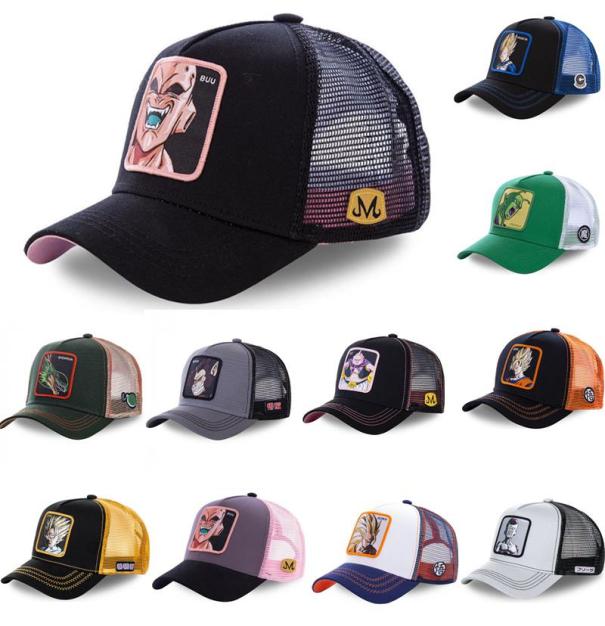 

New Brand All Style Goku Snapback Cap Cotton Baseball Cap Men Women Hip Hop Dad Hat Trucker Mesh Hat Drop7998693, White