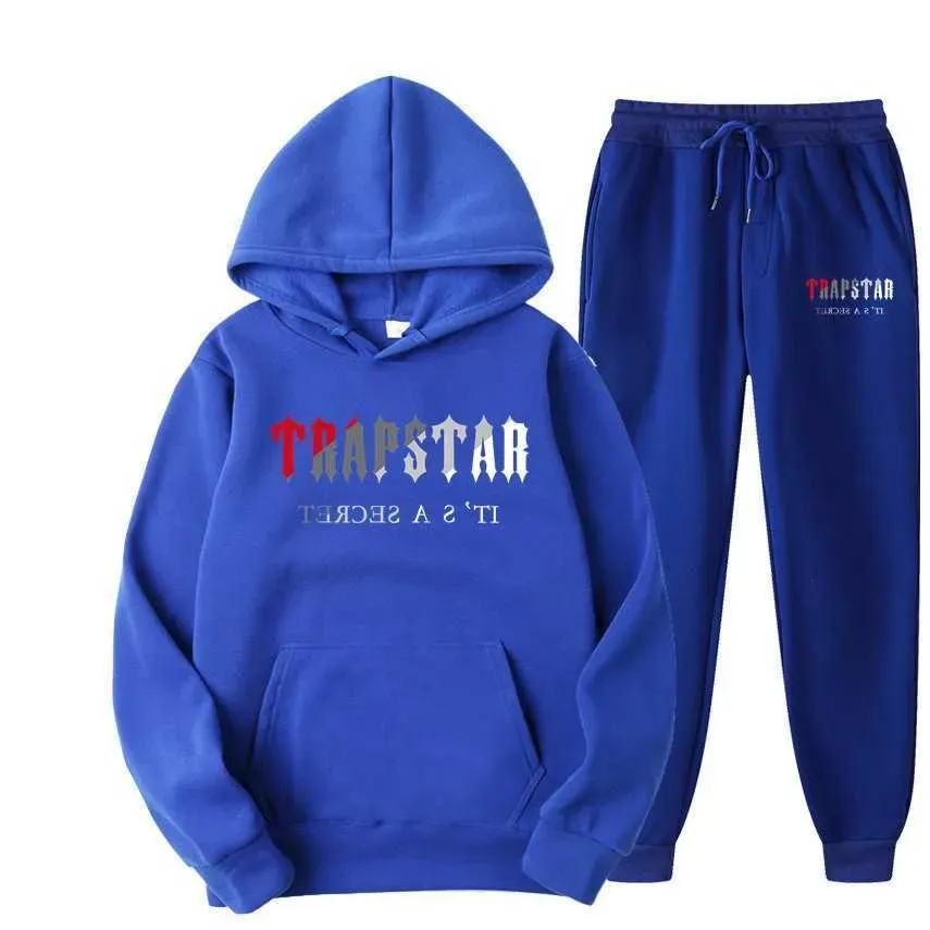 

2023 Men's Tracksuits FW Trapstar Men Women Tracksuit Sportswear Brand Printed Streetwear WarmTwo Pieces Set Hoodie Pants Jogging Hooded, 0000