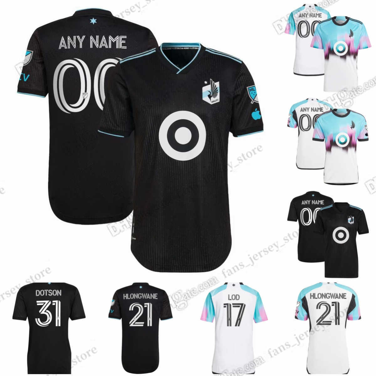 

Soccer Jerseys MLS Minnesota United FC Amarilla Arriaga Boxall Dibassy Dotson Fragapane Garcia Henry Hlongwane Irwin Kallman St. Clair Trapp Shirts, Picture