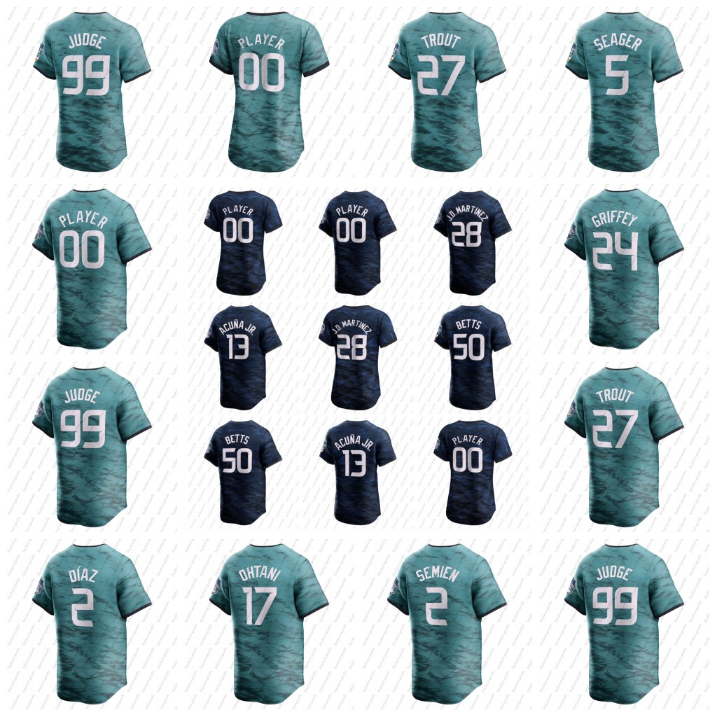 

2023 All Star Game Jersey Shohei Ohtani Mookie Betts Ronald Acuna Jr. Aaron Judge Ken Griffey Jr. Corbin Carroll Freddie Freeman Sean Murphy Randy Arozarena, Men coolbase style