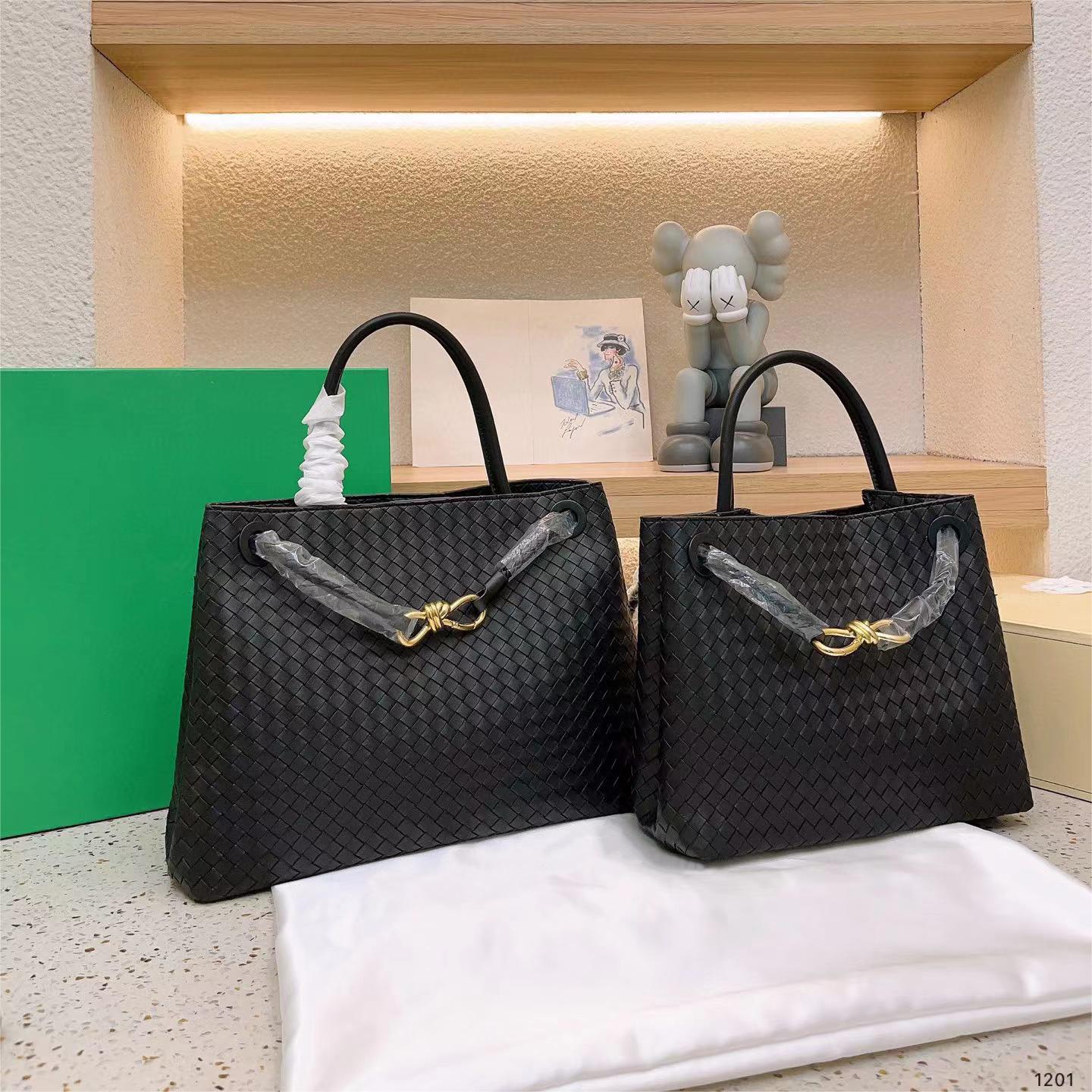 

Andiamo Tote Bag Designer Luxury Evening Bags Tote Shopping Crossbody Shoulder Hobo Bags Intreccio Leather Fashion Purse Handbag, Color 2