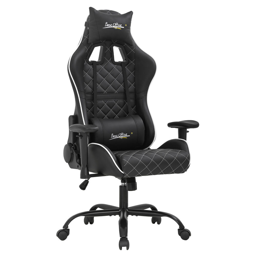 

Gaming Chair Office Chair Computer Chair with Lumbar Support Headrest Adjustable