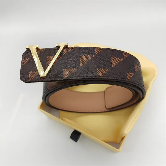 

Big buckle genuine leather belt with box designer men women high-quality mens Fashion belts Width 38mm AAA778 fashionbelt007