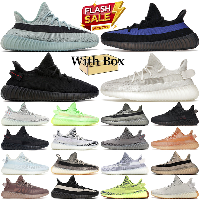 

running shoes With Box for mens womens Bone Salt Dazzling Blue White Bred Tint outdoor trainers sneakers men trainers women walking jogging yeezies 350, #5