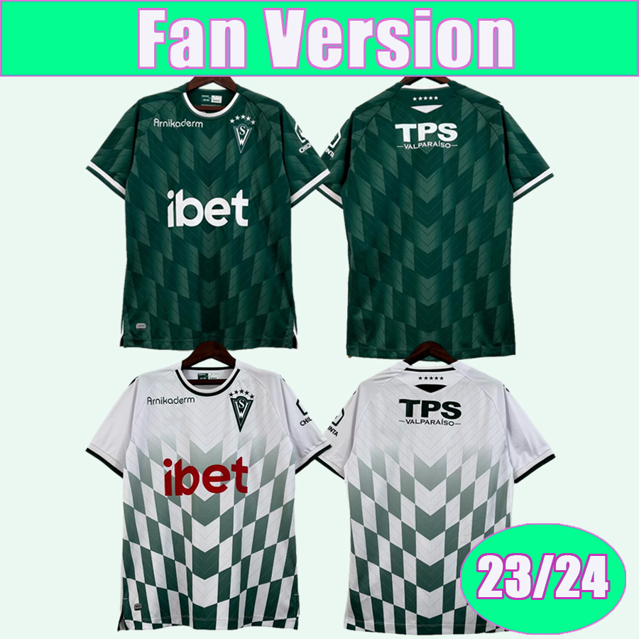 

23 24 Santiago Wanderers Mens Soccer Jerseys Home Away Short Sleeves Football Shirt, Qm17066 23 24 away no patch