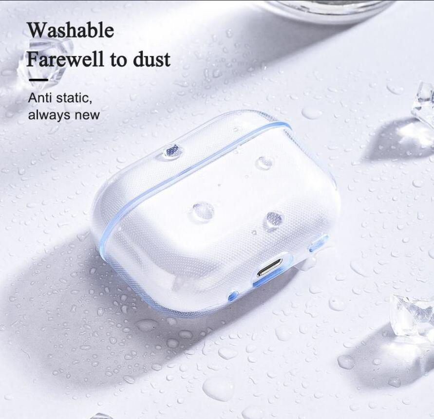 

For Airpods 2 pro air pods 3 airpod earphones Accessories Solid Silicone Cute Protective Headphone Cover Apple Wireless Charging Box Shockproof Case ap2 ap3