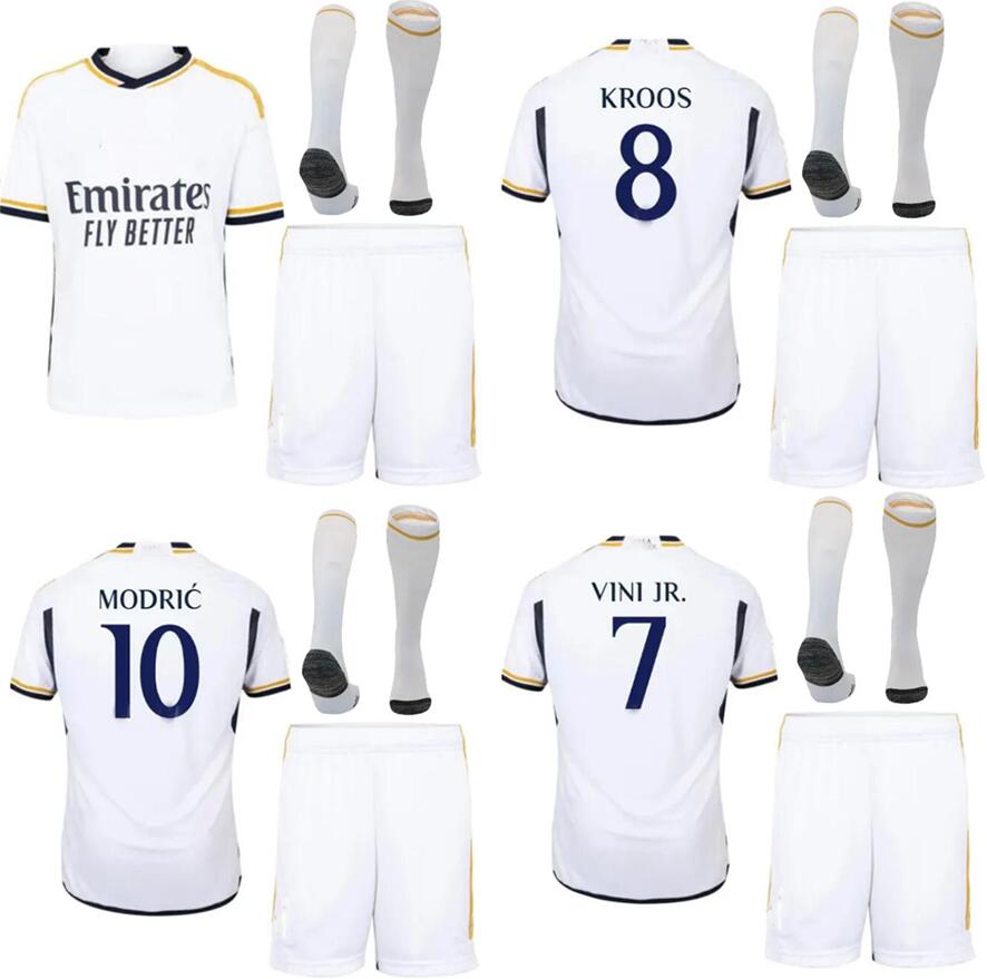 

Adult kit BELLINGHAM soccer jerseys 23 24 kids kits VINI JR TCHOUAMENI BENZEMA ALABA ASENSIO MODRIC RODRYGO 2023 2024 REAL MADRIDS football shirt
