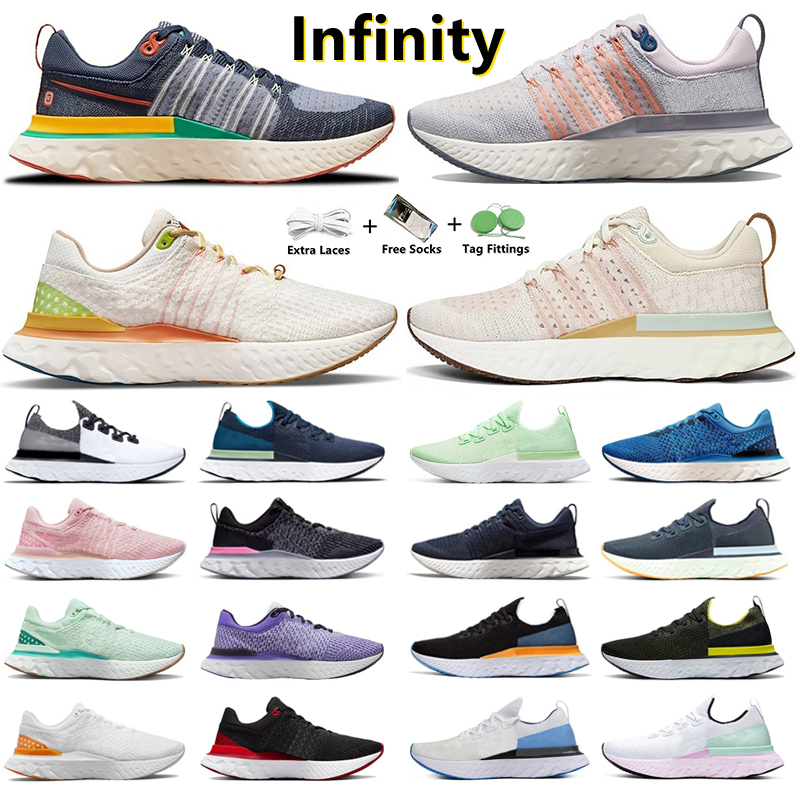 

react vision Infinity Run 1 2 3 Sports Running Shoes Epic Vision Sneaker Light Orewood Brown Honeycomb White Schematic Vast Grey Anthracite Men Women Sports Sneakers, Color#25