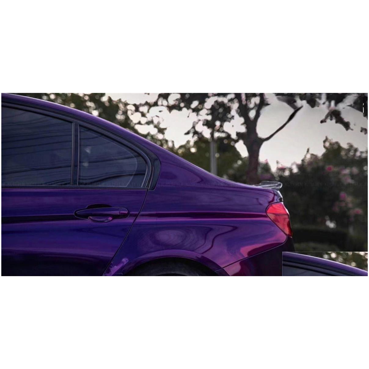 gloss metallic paint midnight purple vinyl wrap adhesive sticker film black cherry ice car wrapping roll foil air channel release