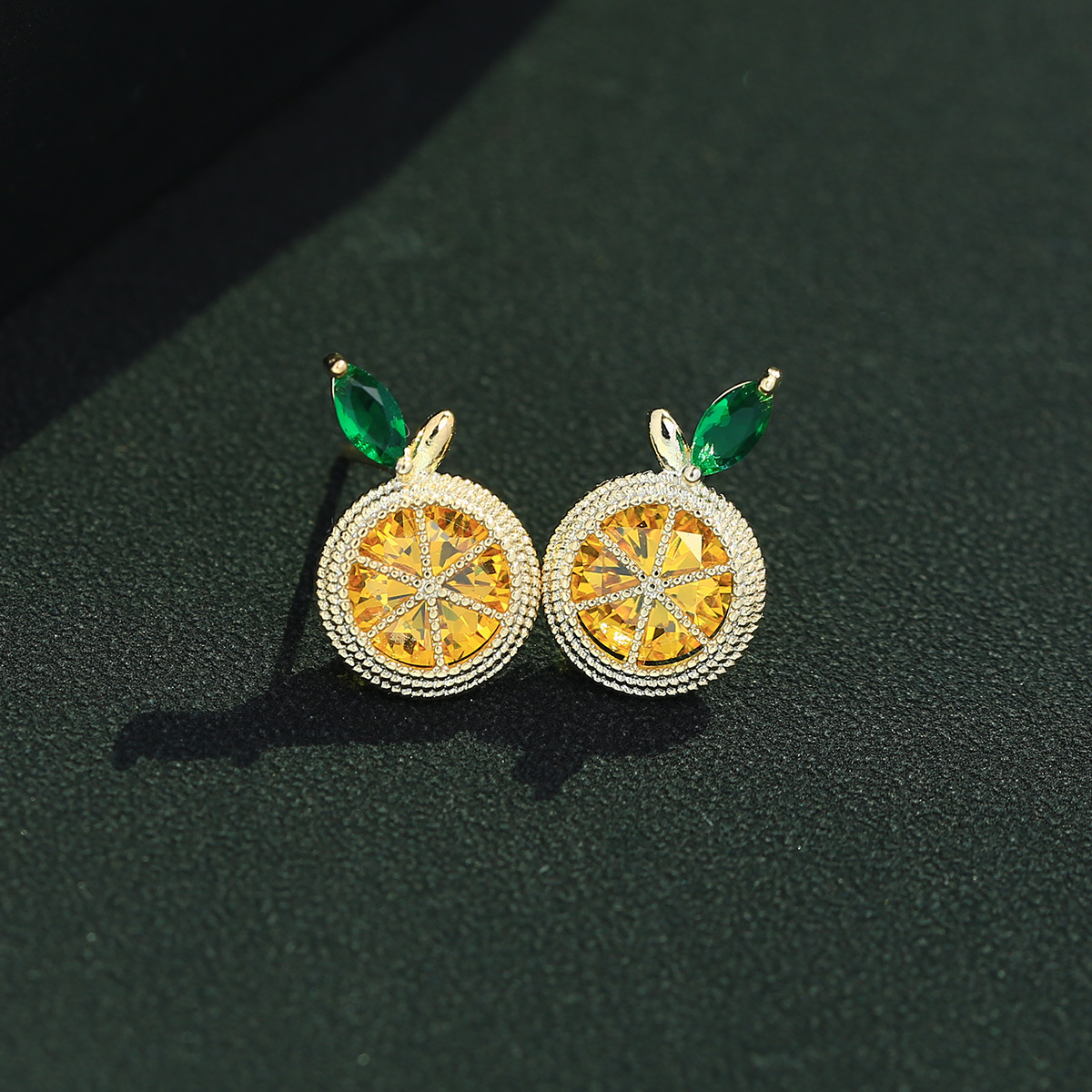 

2023 New Fashion Lemon Micro Inlaid Zircon Stud Earrings Women Cute Exquisite Colorful 3A Zircon s925 Silver Earrings Charming Female Luxury Earrings Jewelry Gift