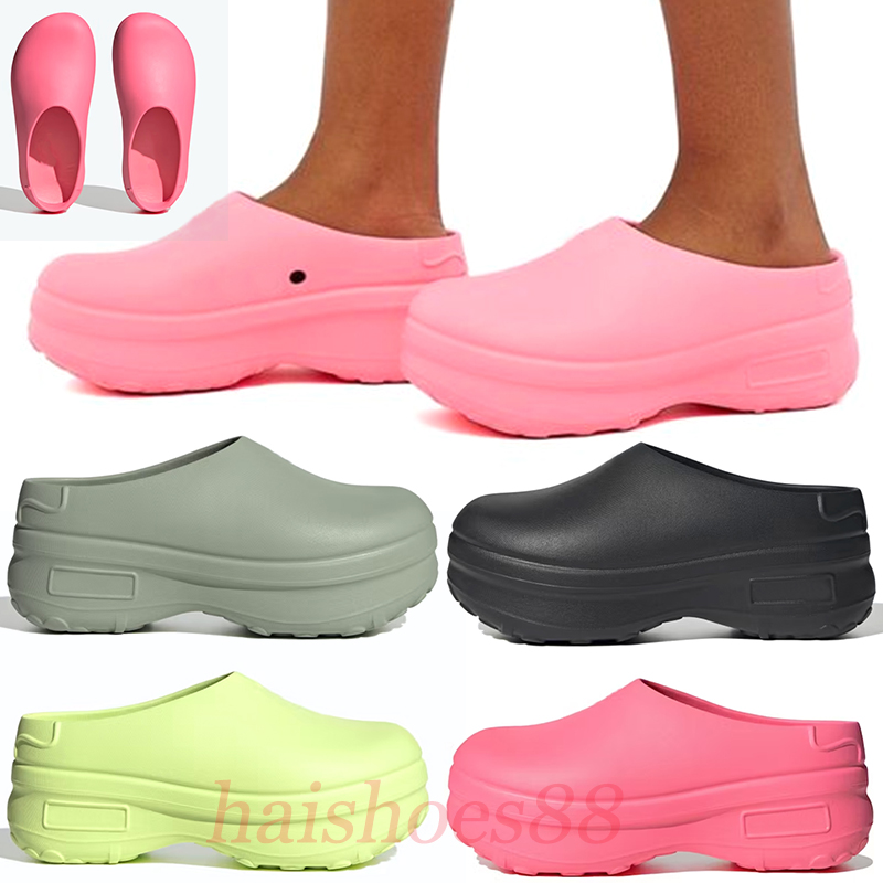 

Platform Sandals designer slipper slippers clogs Adiform Stan Mule mens slides sliders luxury Adifom Stan Smith Core Black Lucid Pink womens sandales, Silver green