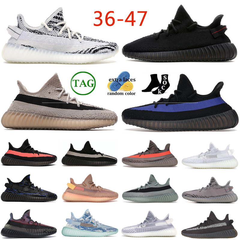 

Designer Running Shoes Men Women Zebra Bred Granite Beige Back Beluga Reflective Dazzling Blue Sneakers Sports Shoe Trainer 36-47, 42