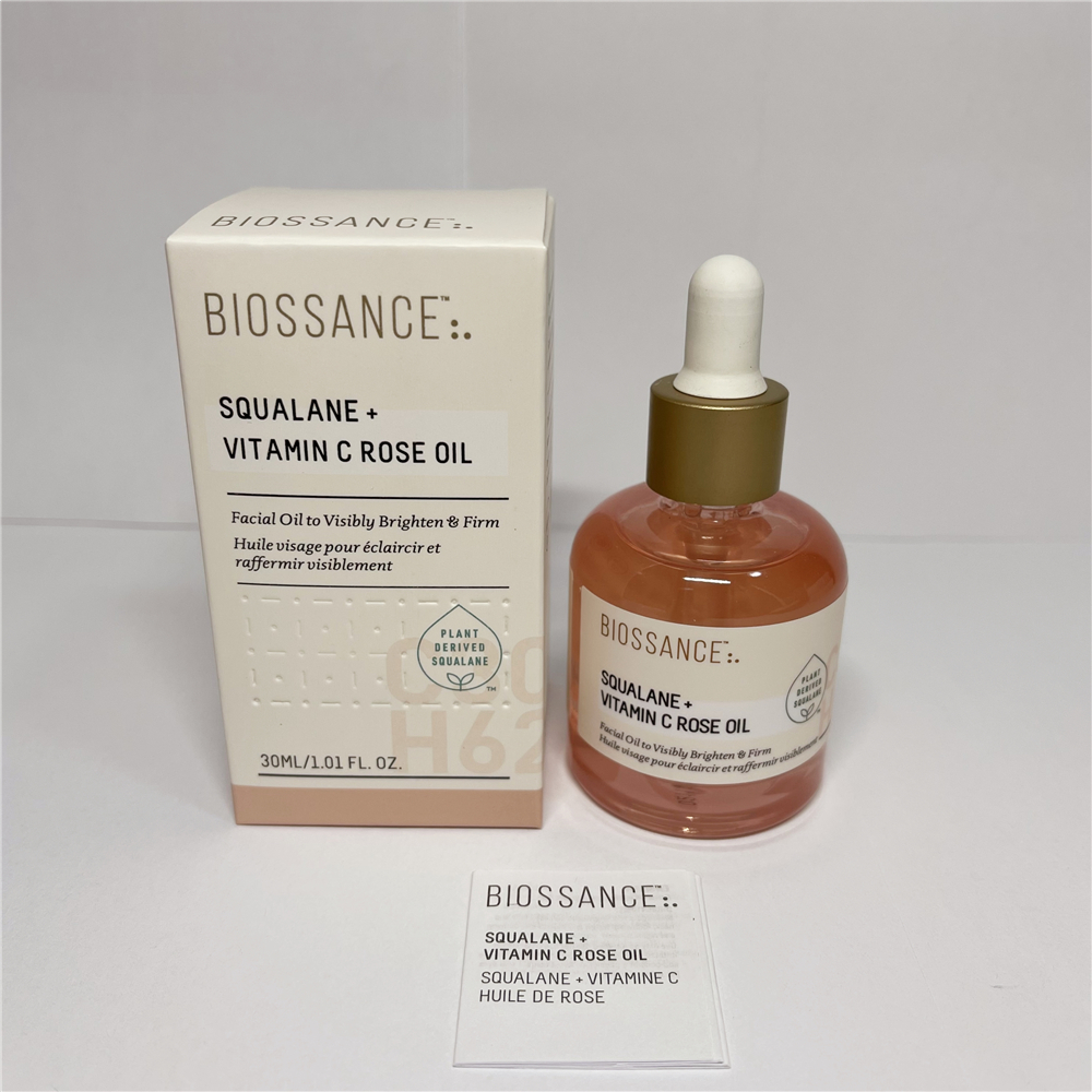 Biossance Face Oil Serum 50ml SQUALANE COPPERPEPTIDE RAPID PLUMPING SERUM 1.7floz 30ml SQUALANE VITAMIN C ROSE OIL 1floz High Quality Skin Care F-image-897931884