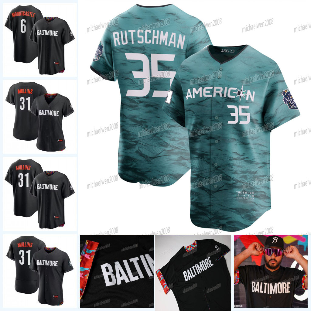 

35 Adley Rutschman 2023 All Star Jersey Oriole Gunnar Henderson Felix Bautista Ryan Mountcastle Cedric Mullins Cal Ripken Anthony Santander Austin Hays Bautista, Women cool base(city connect)