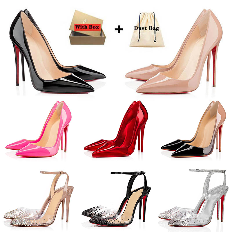 

2023 Pumps High Heels Shoes Red Bottoms So Kate Christians Stiletto Peep-toes Pointy Designer Slingback Heel Luxury Louboutins Bottom Rubber Loafers With Box 35-43, 36