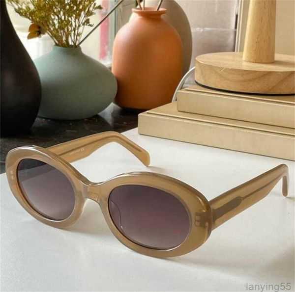 

Top Arc de Triomphe Sunglasses 01 cool sunglasses Blonde Havana Acetate Frame Oval Frame with Temple INS Same Style Glasses 40194 Small frame sexy woman 1QX5Z