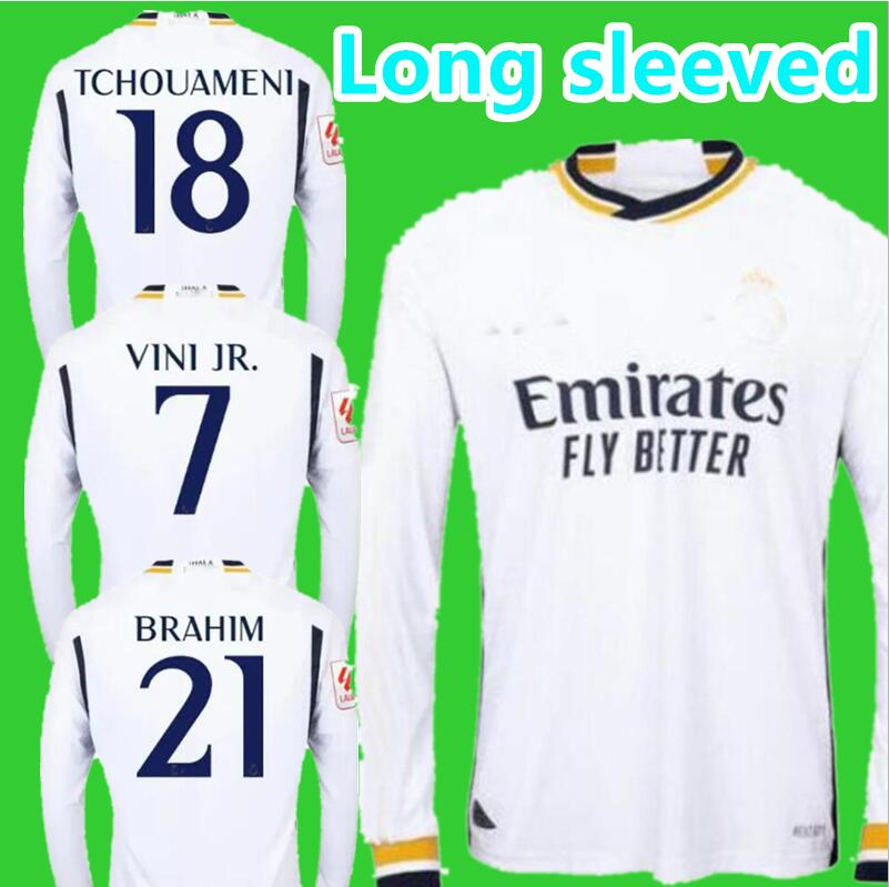 

Long sleeved 5# BELLINGHAM RODRGO 23 24 Real Madrid soccer jerseys football shirt VINI JR CAMAVINGA ALABA MODRIC VALVERDE camiseta Men COURTOIS, 22 23