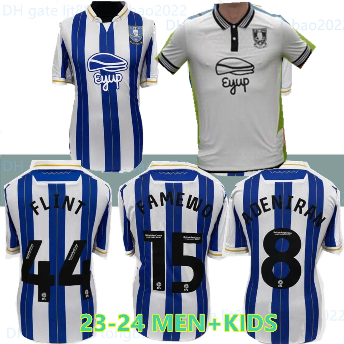 

kids kit Sheffield Wednesday soccer jerseys home 2023 20224 away Will Vaulks Callum Paterson Michael Smith Tyreeq Bakinson Mallik Wilks football shirts white, 23-24 away