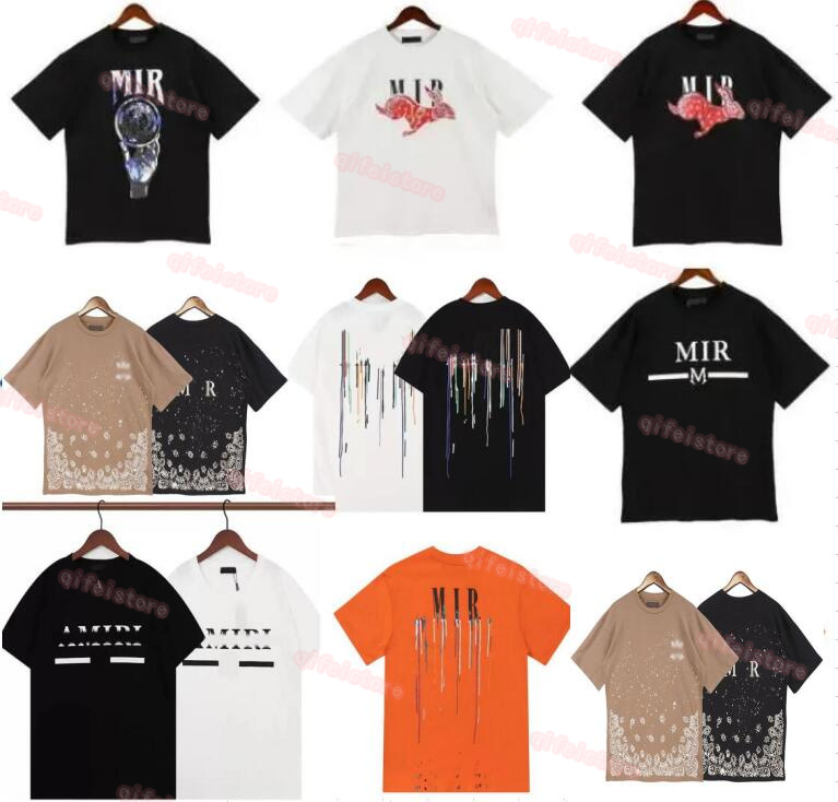 

Varsity Superior Quality Degisner Men A miri T Shirt Print Tshirts Short Sleeve Casual Letter T-shirt Loose Mens A miris Tees Crewneck Oversize Tee Hip Hop, W11111