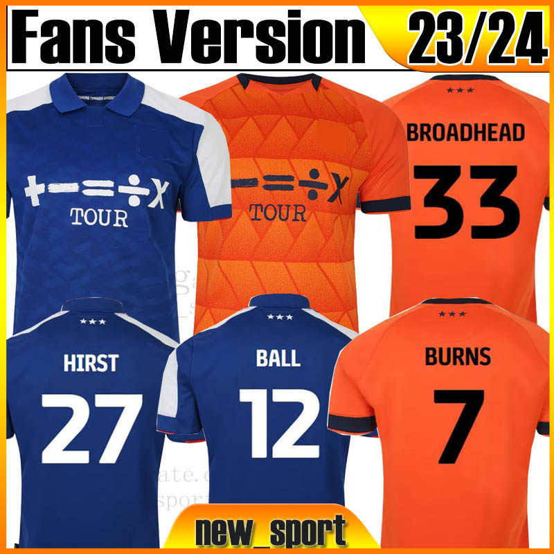 

2023 2024 Ipswich Town Soccer Jerseys BURNS HIRST #27 BURNS #7 BROADHEAD #33 LUONGO #25 BALL 12 CHAPLIN #10 23 24 HOME AWAY jersey football shirts