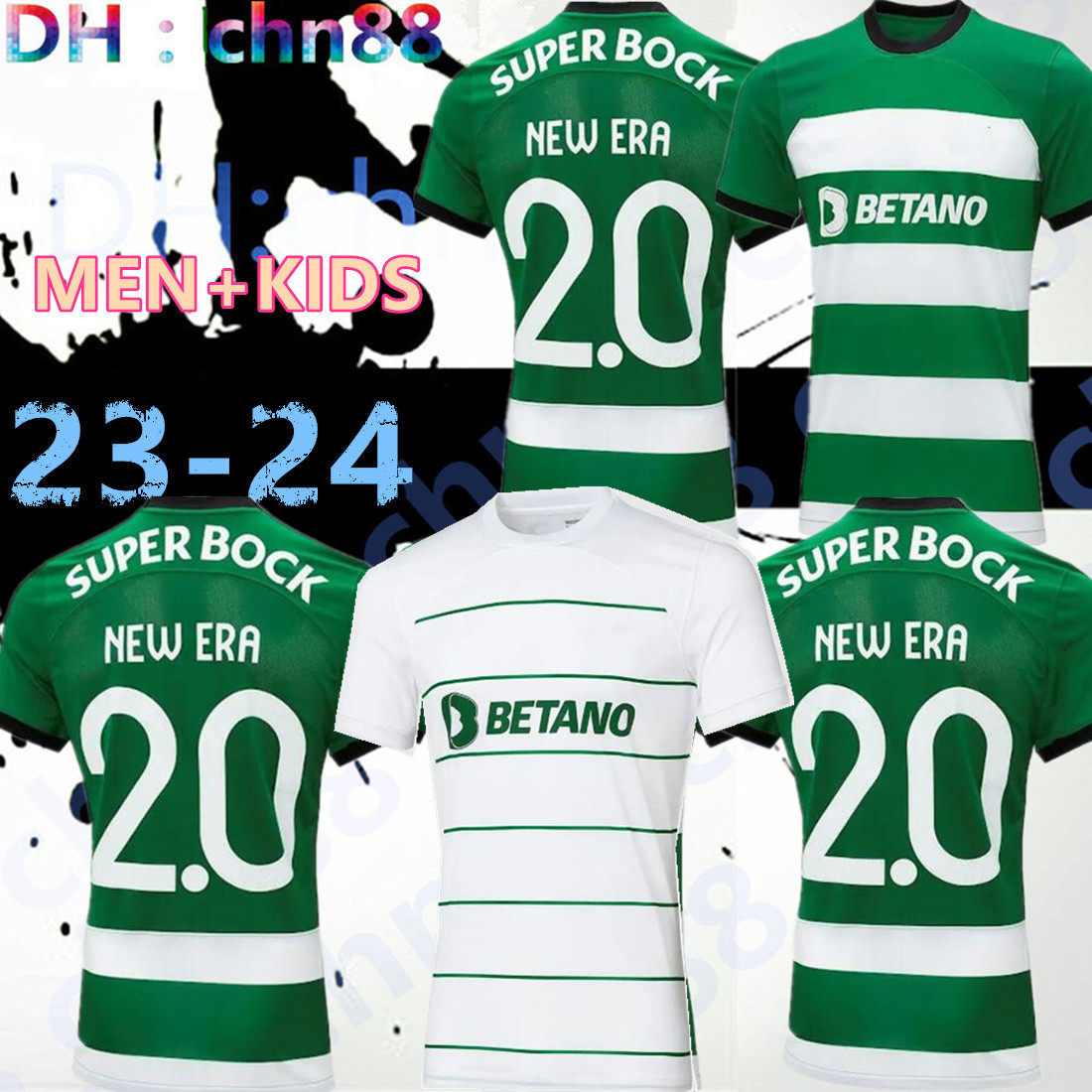 

Sporting CP 23 24 Lisboa soccer jerseys Lisbon Special Jovane Sarabia Vietto 2023 2024 Sporting Clube de football shirt men kids kit maillot jersey home blue, 23-24 away