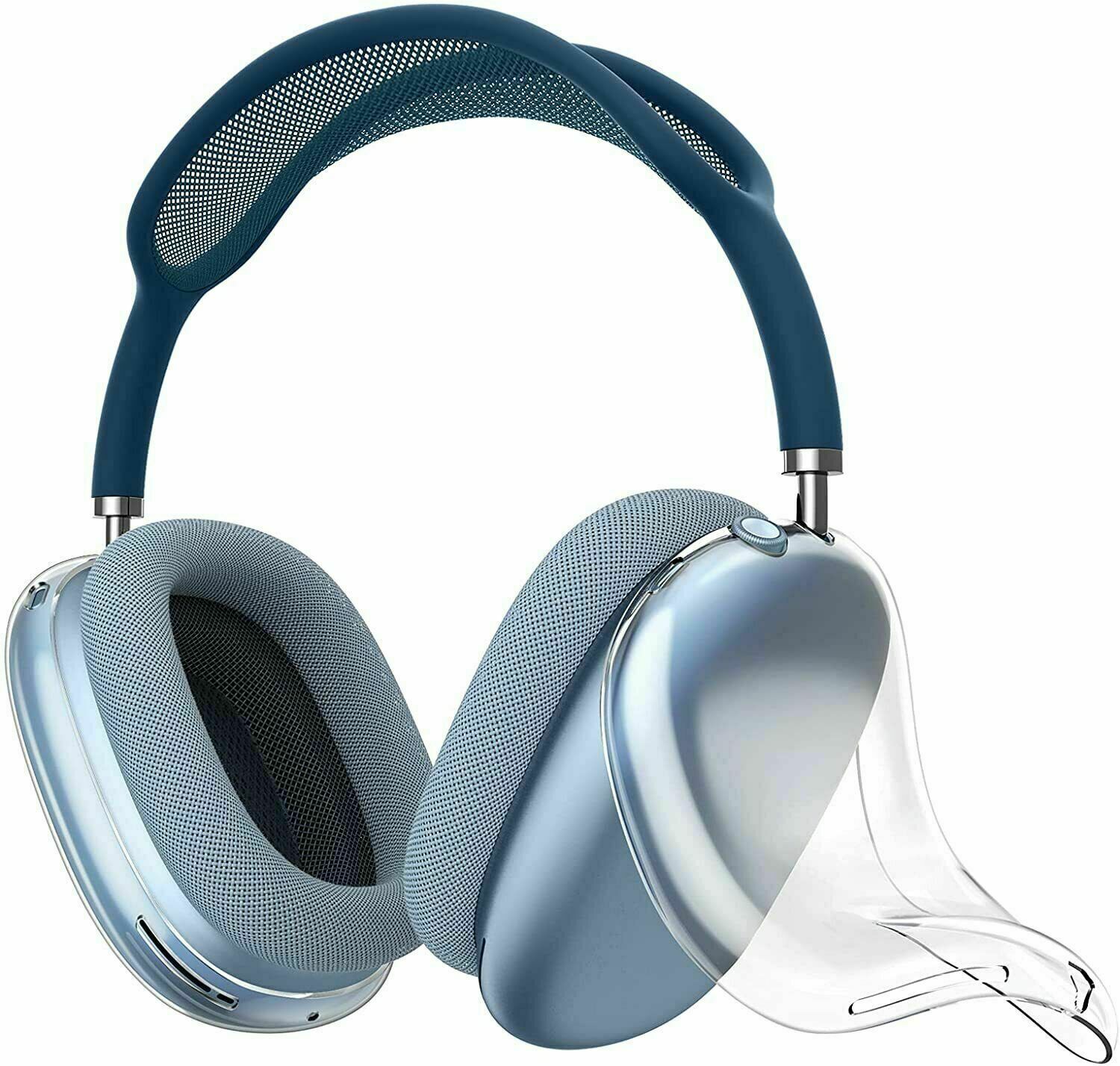 

For airpods max air pro 2 3 2nd generation Headband Headphone Accessories Transparent Solid Silicone Waterproof Protective case air Maxs Headphones cover Case