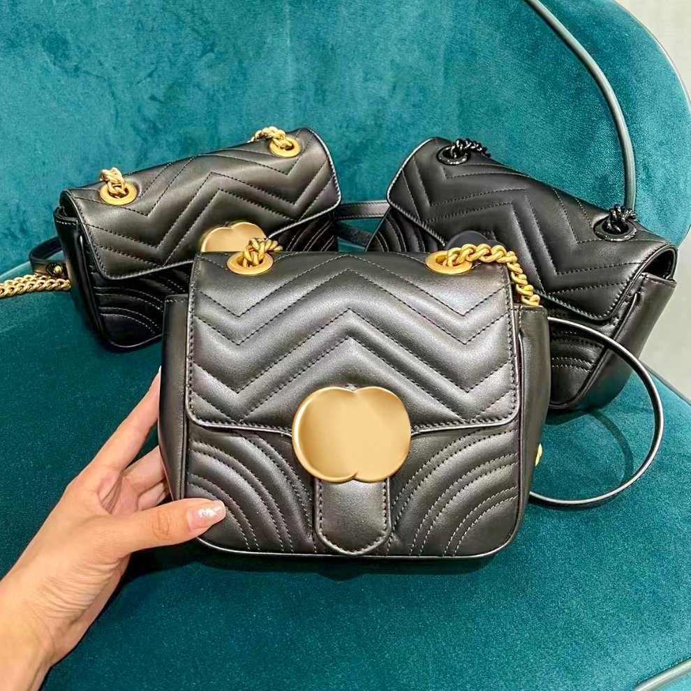 

Marmont Wallets sling Vintage chain Underarm Clutch Bag luxurys Cross Body travel Genuine Leather Totes lady Designer Womens handbags Messenger mens Shoulder Bags, White white