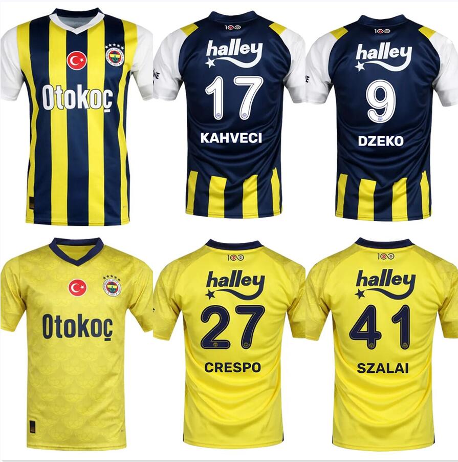 

2023 2024 Fenerbahce Soccer Jerseys home DZEKO KENT KING BATSHUAYI CULER AZIZ KADIOGLU KAHVECI ZAJC ARAO SZALAI Istanbul 23 24 Football shirts