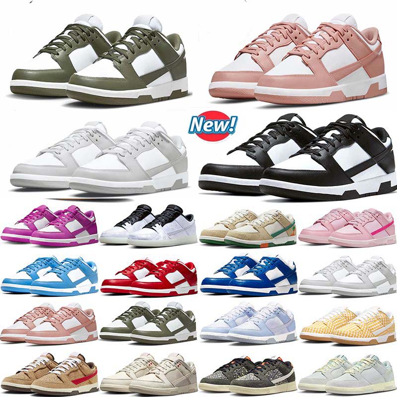 

Men's Designer Casual Shoes Women's Flat Bottom SB Dunk Low Panda White Black Grey Mist UNC Thick Green Glow Strange Industrial Blue Sashico Dunk B Dunk Sports Shoes, #25