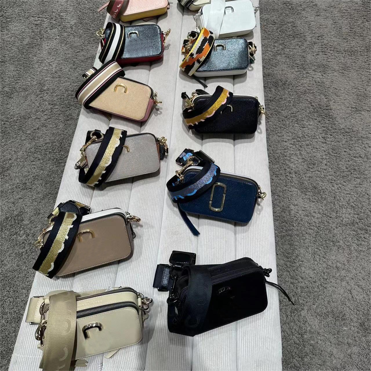 

Marc Jocobs Snapshots Bag Womens Mens Camera Famous Texture Bags Shoulder Handbag Designer Luxury Bags Leather Purses Wallet Handbag Size 18-11-6cm, Color 13