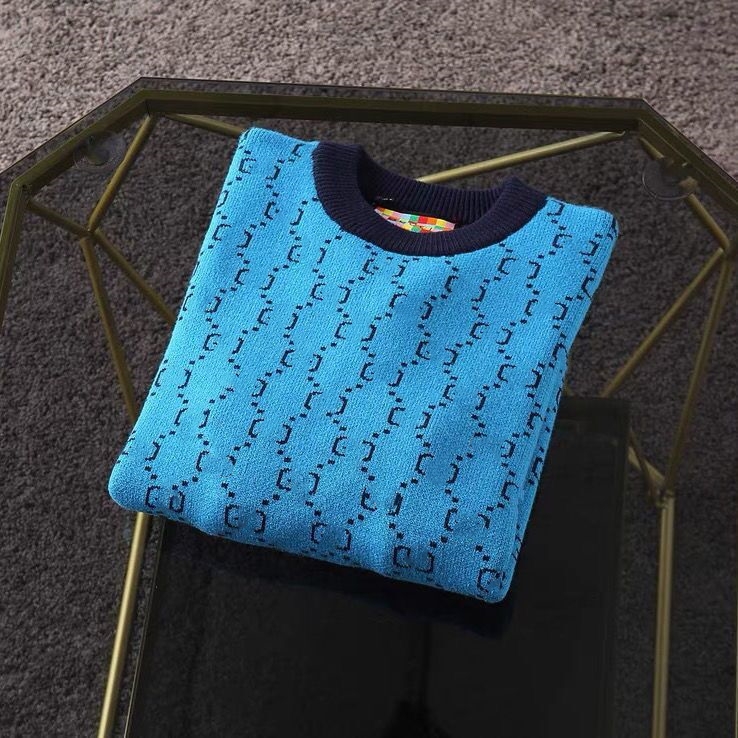 

Paris fashion autumn women's sweater designer high-end luxury women's knitwear round neck comfortable warm personality Harajuku alphabet print, Pink