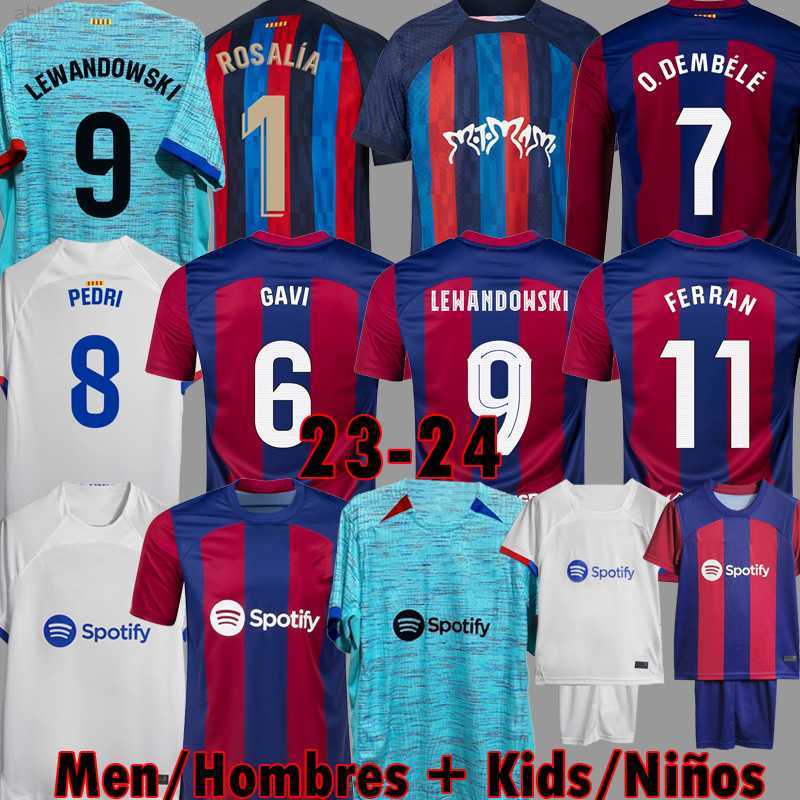 

23 24 PEDRI GAVI Third blue soccer jerseyS LEWANDOWSKI FC FERRAN camiseta de futbol ERIC barca RAPHINHA 2023 ANSU FATI football shirt 3XL barcelona kits men kids sets, Home