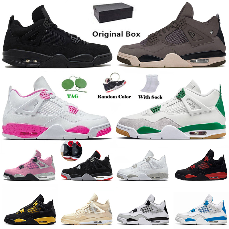 

Size 13 Basketball Shoes University Blue Jumpman 4 4s IV Mens Women White x Sail J4 Military Black Cat Sneakers Trainers With Box, B32 2020 fire red 40-47