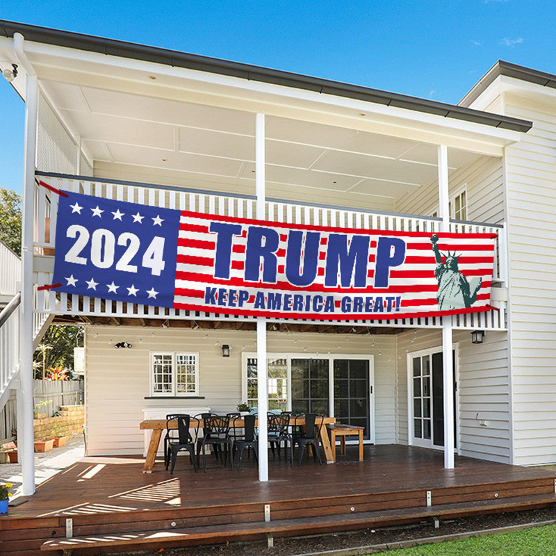 

Donald Trump 2024 Outdoor Courtyard Banners 200*45cm Take America Back Flags