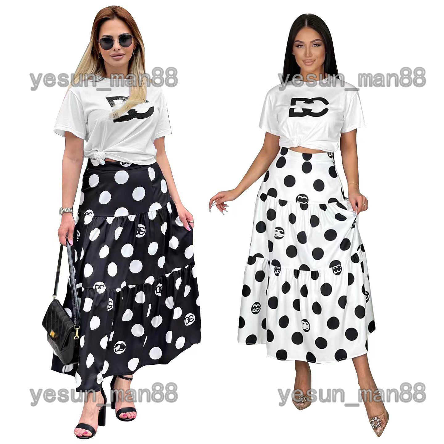 

Woman Designer Luxury DG Classic Womens ggity Bohemia Sports Suit Dress Female Retro Skirt Fashion Sexy Skirt Two Piece DressTwo-piece Set