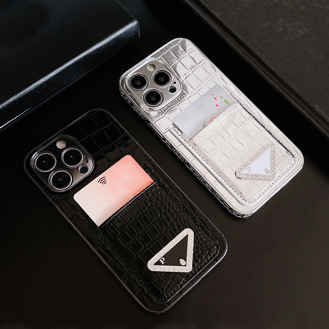 

Designer Phone Case Luxury plating For Iphone 14 Promax 13pro 12 IPhone Case Electroplated crocodile skin pattern Phone Cases Cellphone Cover Case nice, Silver