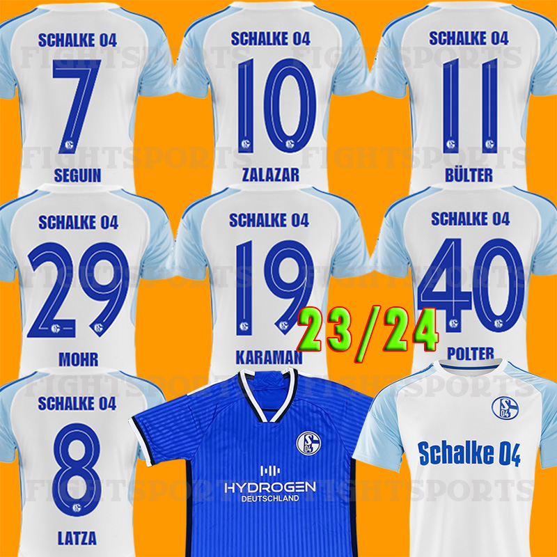 

23 24 Schalke 04 home Soccer Jerseys away OUWEJAN PALSSON LODE LATZA TERODDE ZALAZAR BULTER LEE FLICK PIERINGER DREXLER THIAW MATRICIANI 2023 Football Shirt