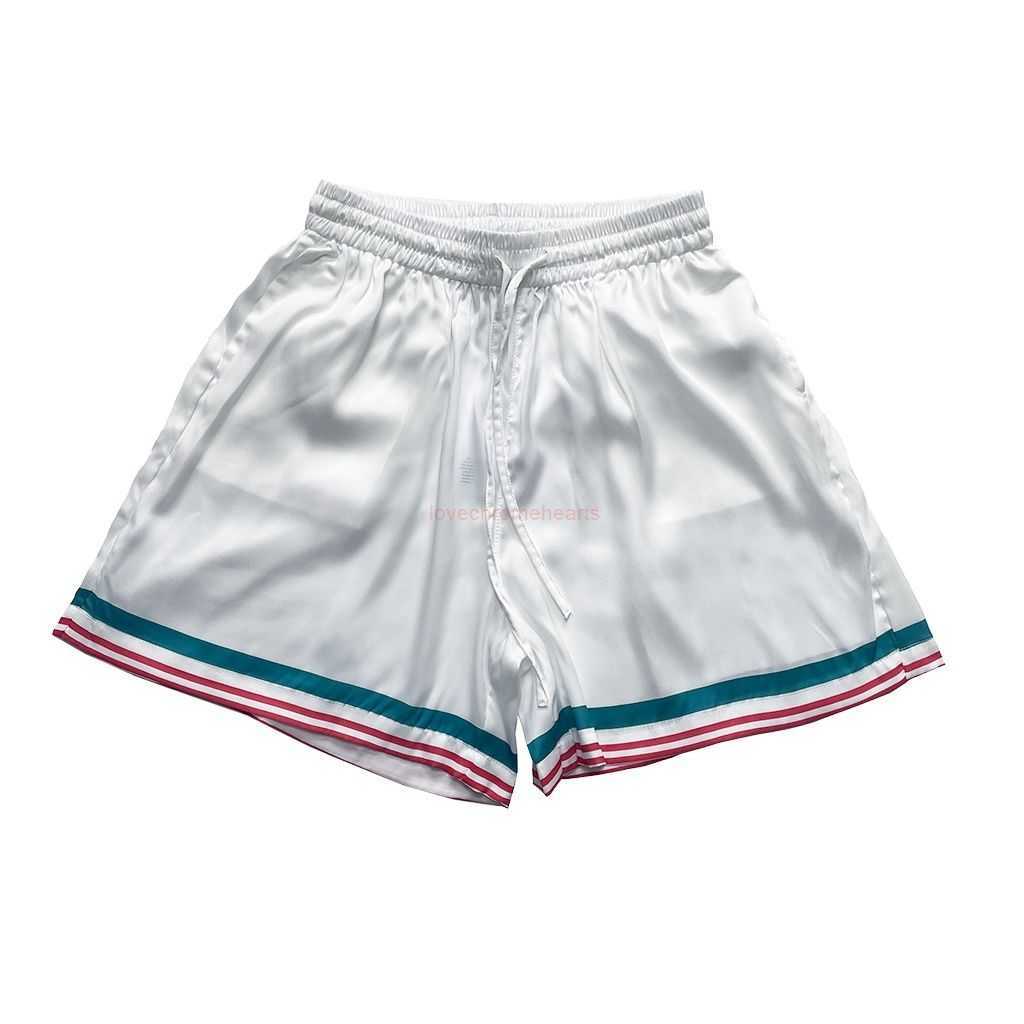 

Casa Designer Short Fashion Casual Clothing Beach shorts Casablanca 23ss Architectural Floral Romance Hawaiian Style Versatile Shorts for Men Women Couples Capri, Beige