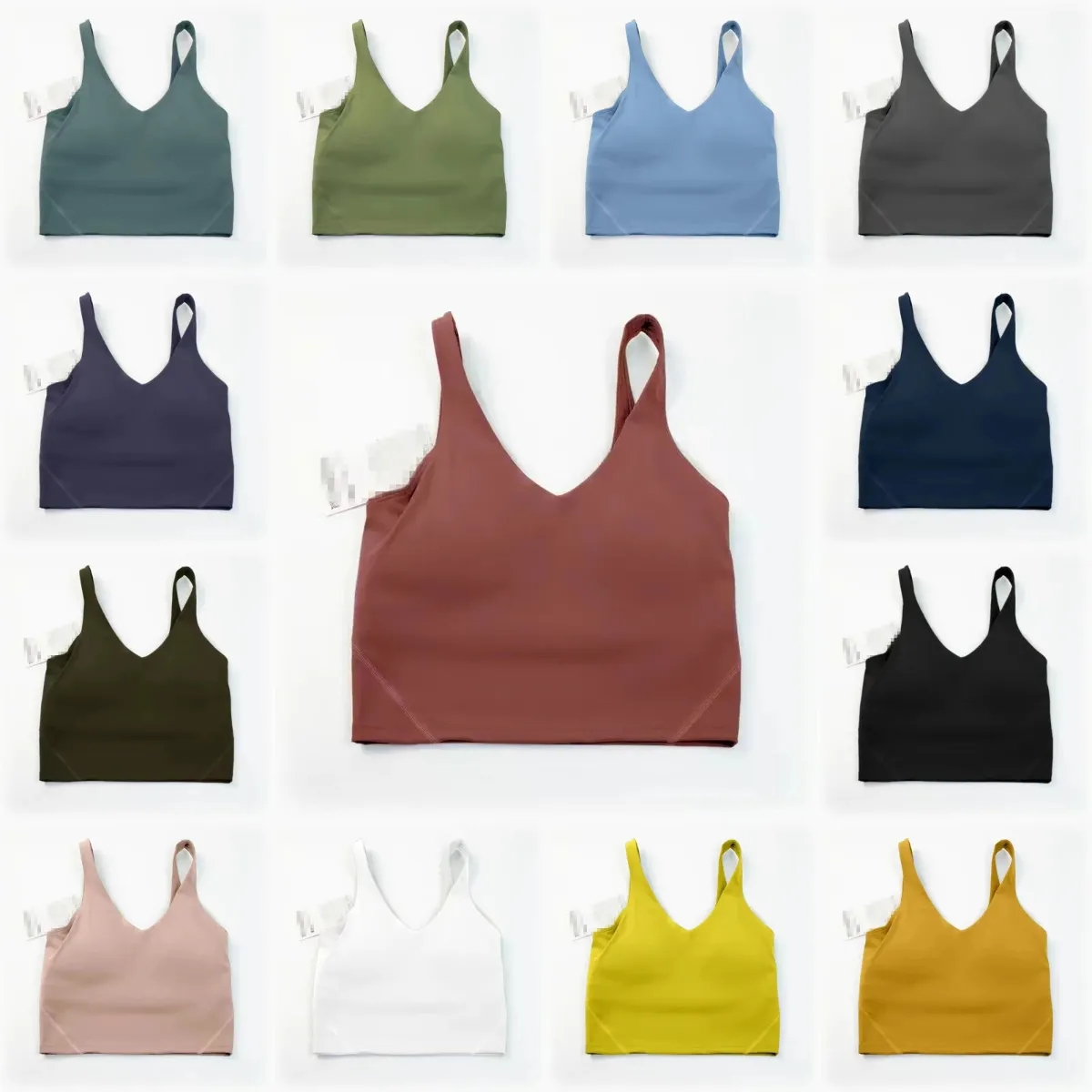 

LU-1U tank Classic Popular Fitness Bra Butter Soft Women Sport Tank Gym Crop Yoga Vest Beauty Back Shockproof With Removable Chest Pad wholesale yoga clothes
