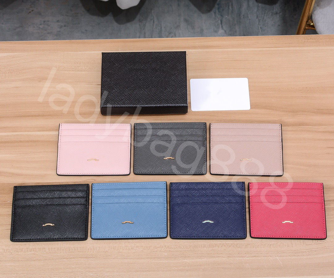 

New Cardholder Luxury Brand Card Bag Men's and Women's Card Seat Classic Wallet, Blue