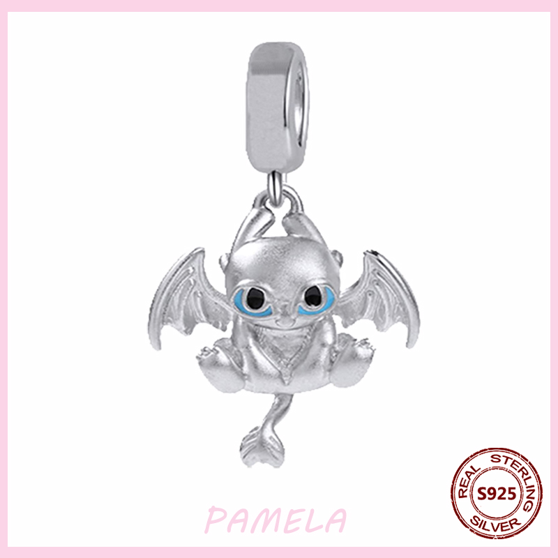 925 Silver Fit Pandora Charm 925 Bracelet Dragon Rabbit Cat Turtle Animal charms set Pendant DIY Fine Beads Jewelry