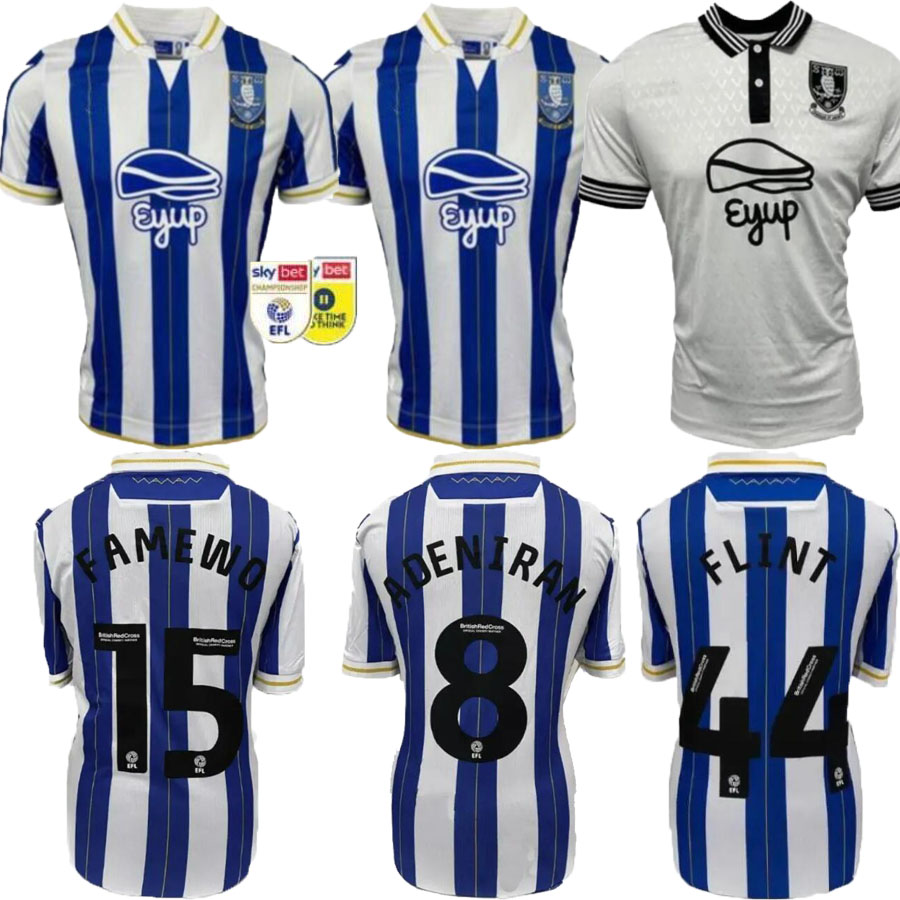 

23 24 Sheffield Wednesday soccer jerseys 2024 Will Vaulks Callum Paterson Michael Smith Tyreeq Bakinson Mallik Wilks kids kit football shirts S-2XL, White