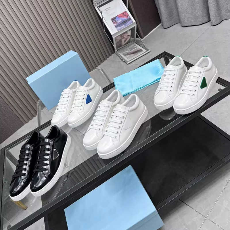 

Fashion Designer Shoes Men Brushed Leather Sneakers Platform Shoe Casual Leather Running Trainers Eu35-45 With Box NO446