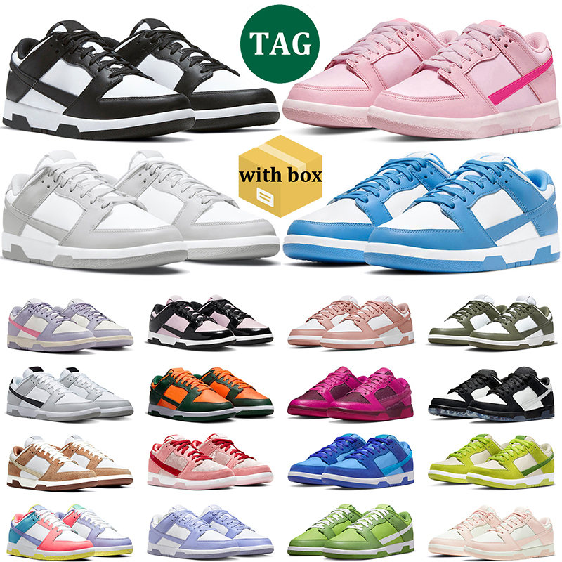 

with box lows running shoes outdoor for men women panda black white GAI triple pink grey fog photon dust lilac unc rose whisper laser orange syracuse mens trainer, 35